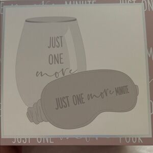 Wine Glass and Sleep Mask Set